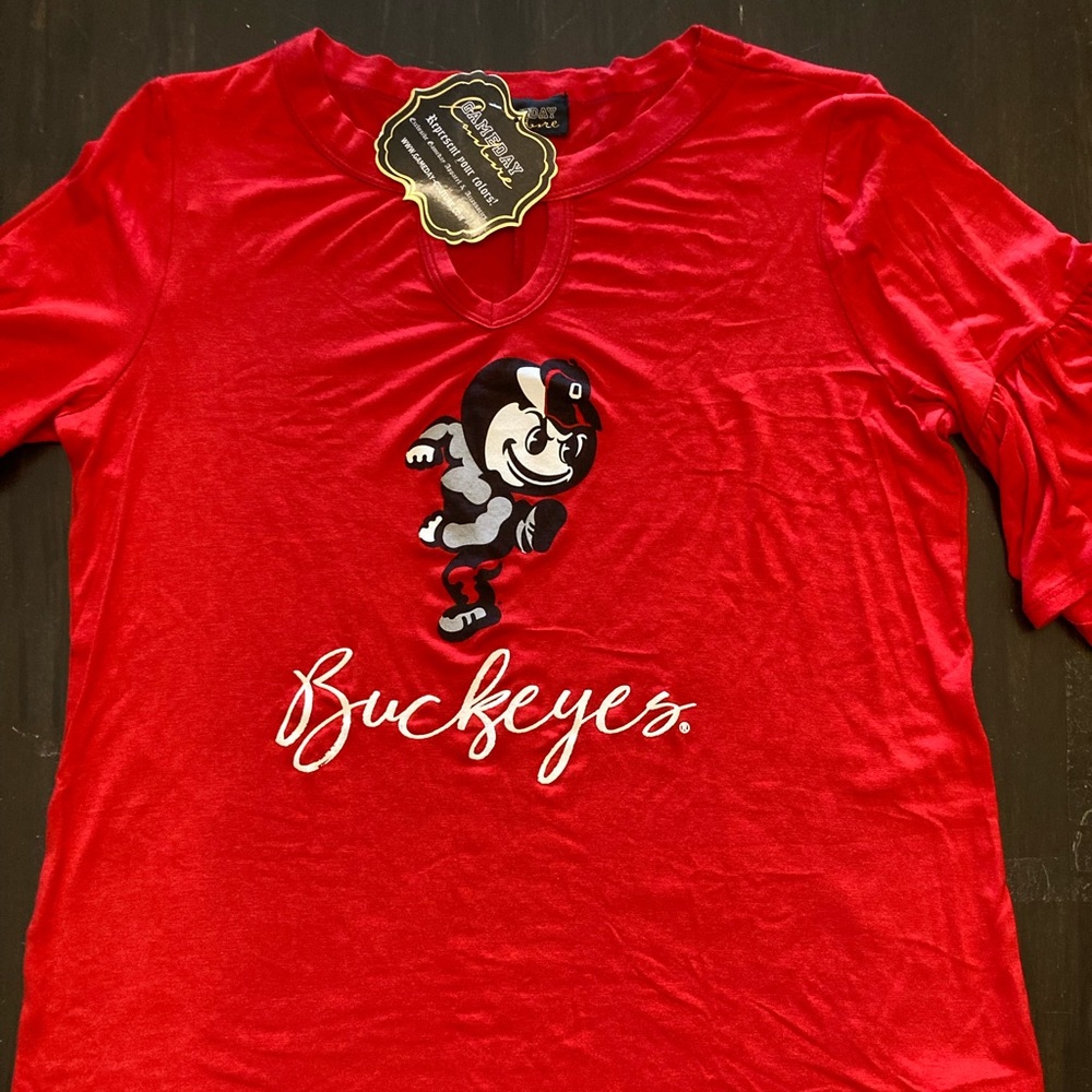 New Ladies Ohio State Swing Top
